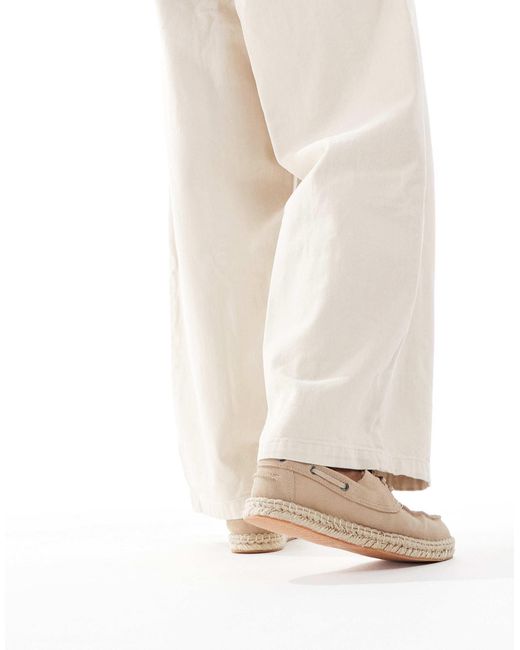 Pull&Bear – bootsschuhe aus wildlederimitat in Natural für Herren