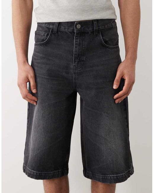 ASOS White Longer Length Denim Jorts for men