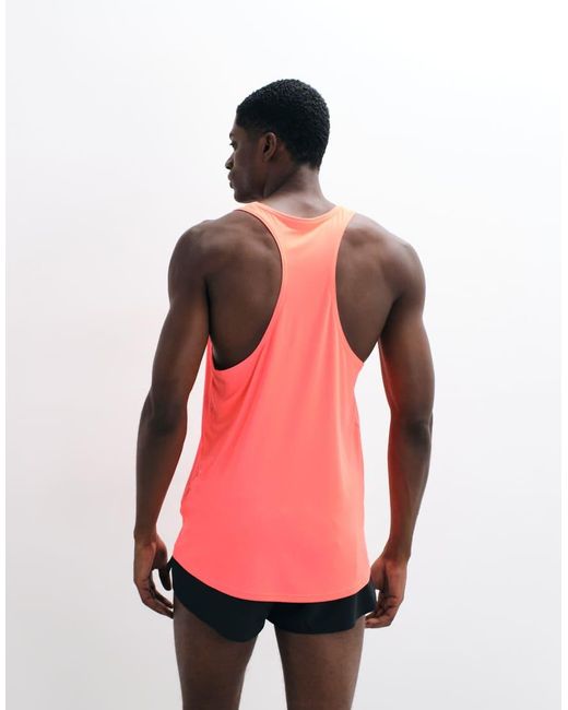 Adidas Originals Pink Adidas Running Adizero Vest for men