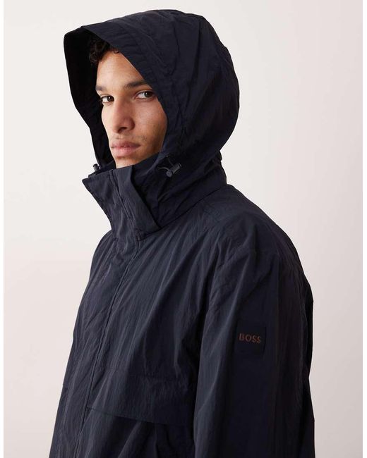 Boss Blue Hugo Boss Windbreaker Jacket for men