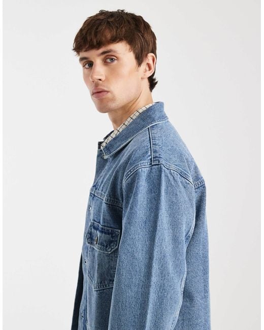 Redefined Rebel Blue Abel Denim Jacket for men
