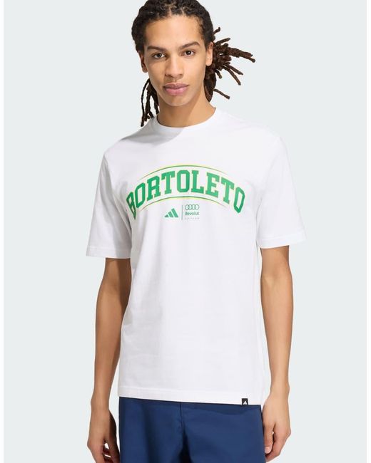 Adidas Originals White Audi Revolut F1 Team Gabriel Bortoleto Graphic Iii Tee for men