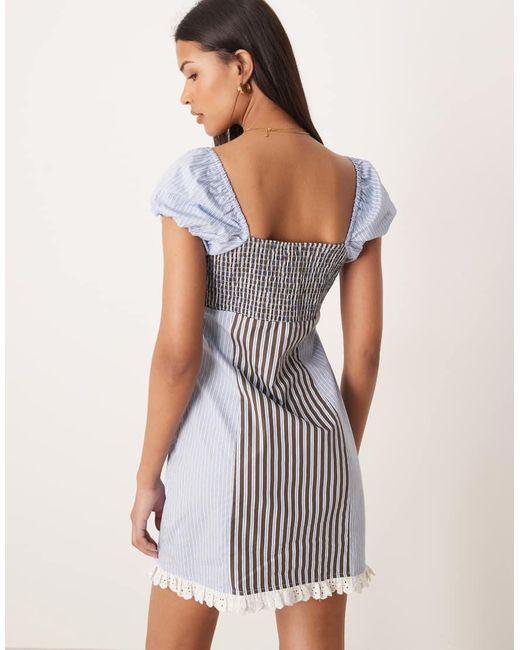 ASOS White Square Neck Mini Dress