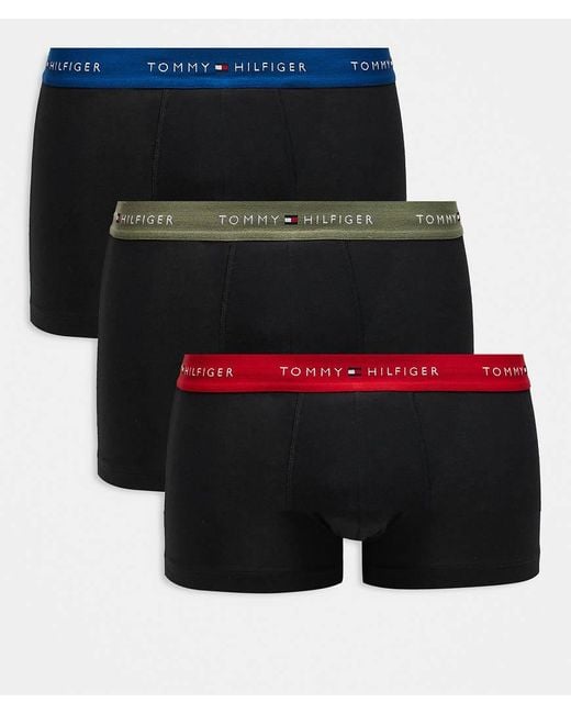 Tommy Hilfiger Signature Cotton Essentials in het Black voor heren