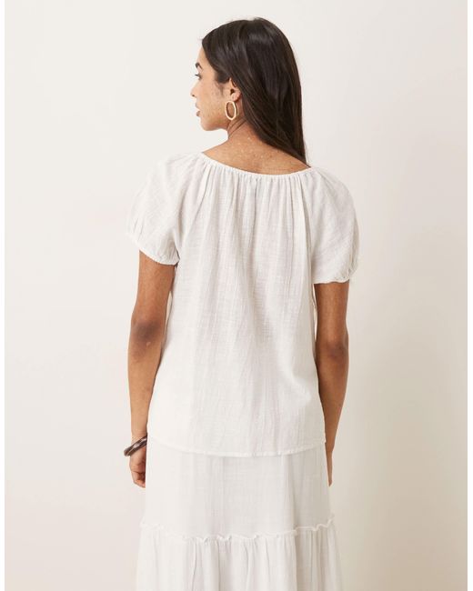 Aware Natural – kurzärmlige boho-bluse