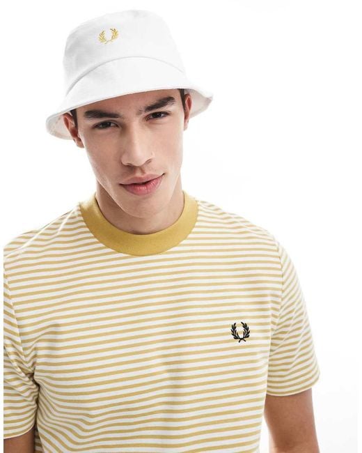 Fred Perry Metallic Pique Bucket Hat for men