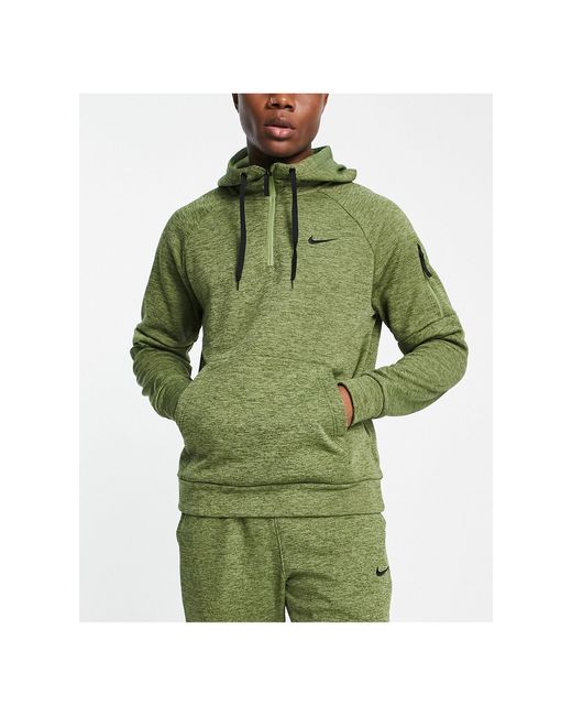 Therma-fit - sweat à capuche avec demi-fermeture éclair - kaki Nike pour  homme en coloris Vert | Lyst