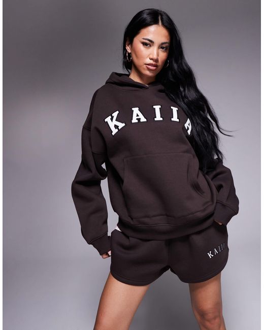 Kaiia Black – oversize-kapuzenpullover