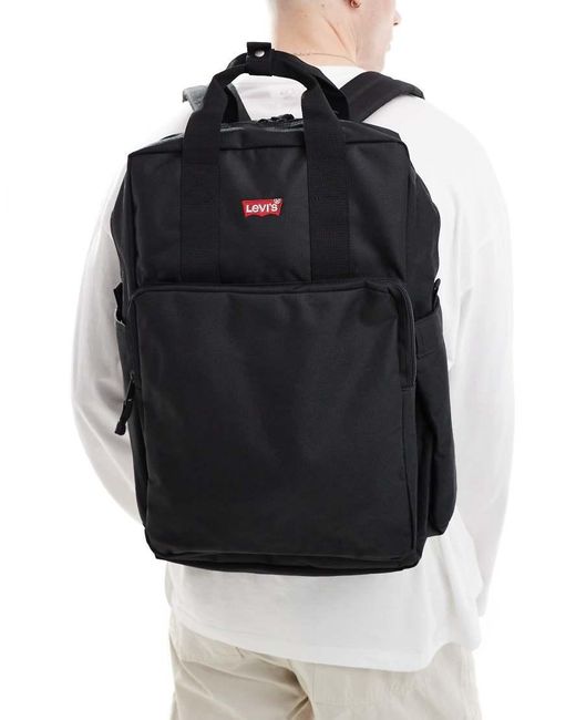 Levi's Black L Pack Batwing Logo Large Backpack for men