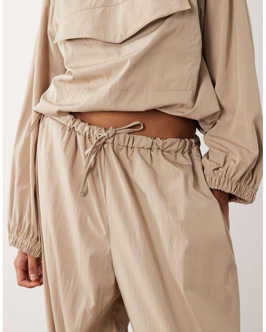ASOS Natural Techy Balloon Trouser Co Ord