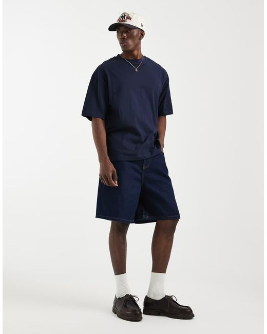 ASOS Blue Oversized T-shirt With Food And Drink Graphic for men