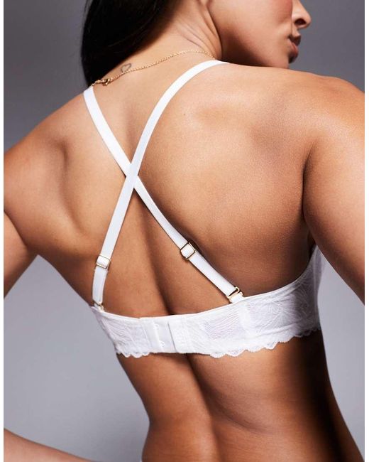 KBX White Harper Padded Strapless Bra