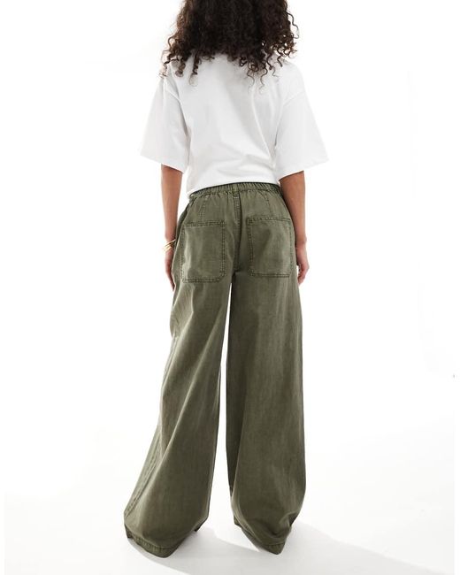 Jeans Morbidi A Fondo Ambio di ASOS in Green