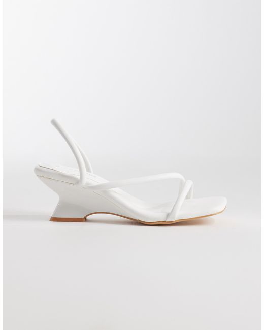 Sandales compensées Glamorous en coloris White