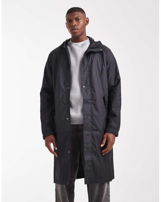 ASOS Blue Longline Windbreaker for men
