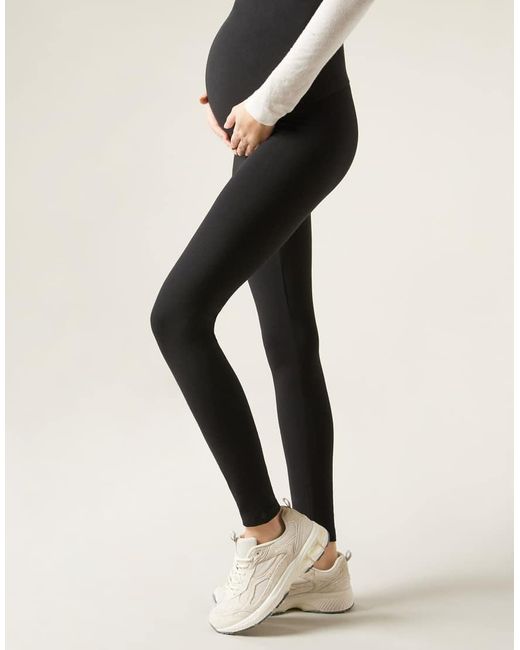 Calzedonia Black Cotton Maternity Leggings
