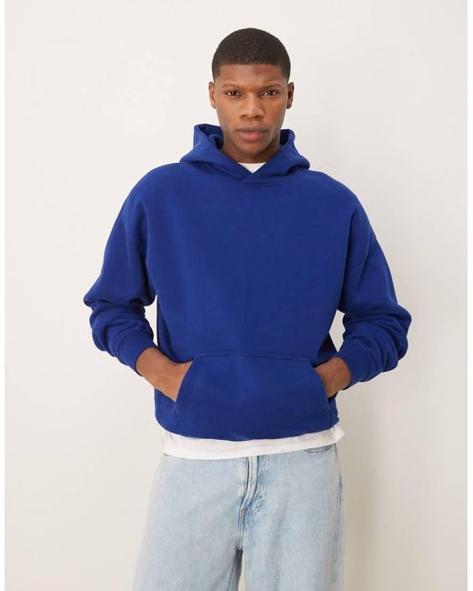 Sudadera Azul Lavado Con Capucha Essentials De Abercrombie & Fitch de hombre de color Blue