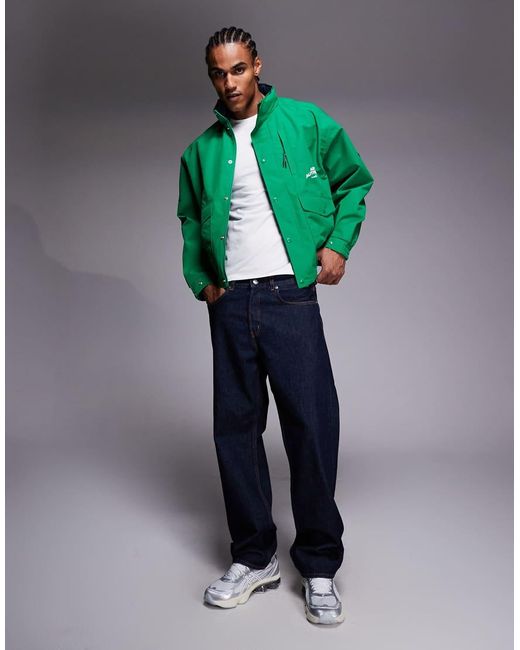 Aape By A Bathing Ape Green Aape By A Bathing Ape Technical Windbreaker for men