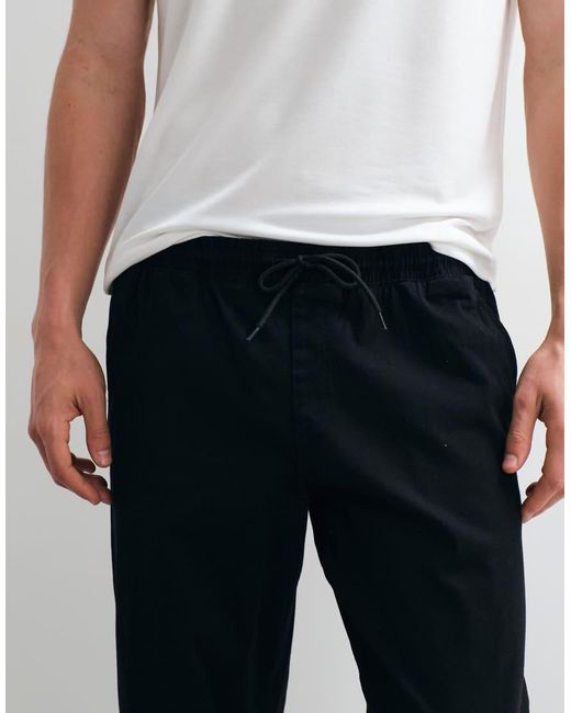 Jack & Jones White Straight Fit Drawstring Pants for men
