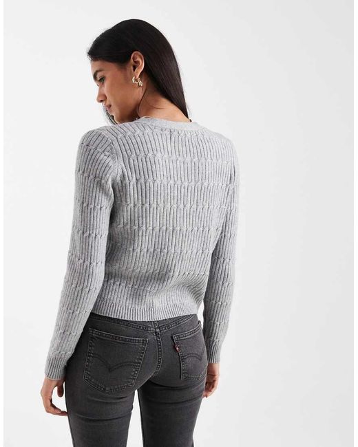 ONLY Gray V-Neck Cardigan