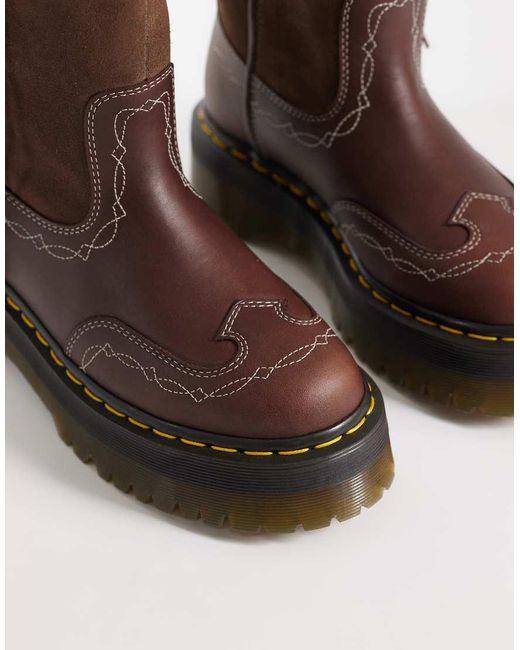 Dr. Martens Brown Rodeo Fringe Pull-On Boots
