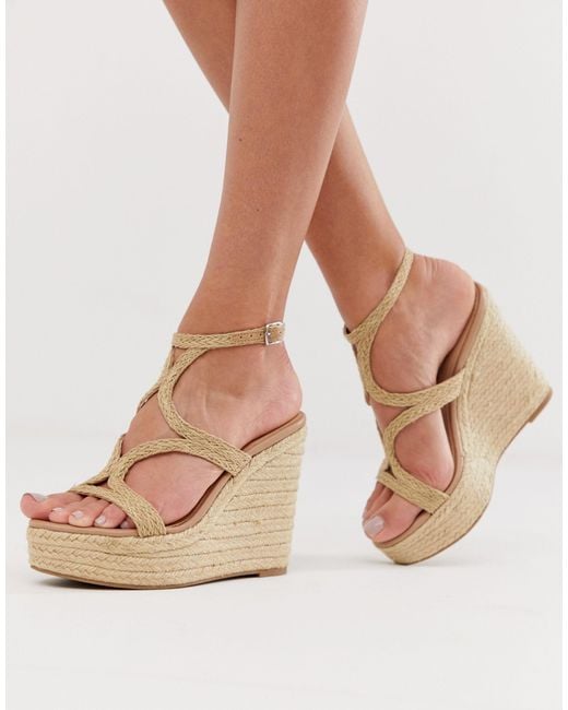 Sense - Sandali con zeppa stile espadrilles di Steve Madden in Natural