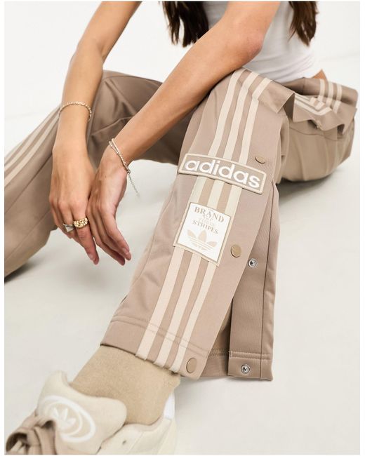 Neutral court adibreak - pantalon ample - beige craie Adidas Originals en coloris Natural