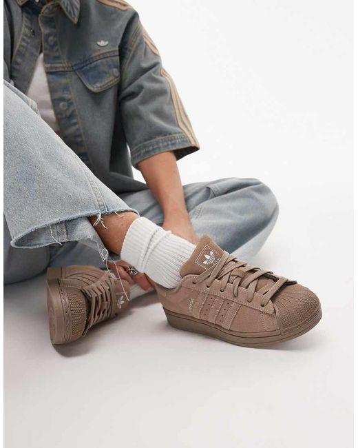 Adidas Originals Gray Superstar Ii Trainers for men