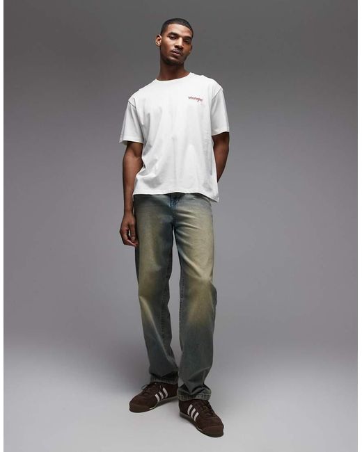Wrangler Gray Vintage Graphic Tee for men