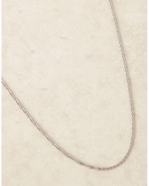 Collier en acier inoxydable étanche effet corde à maillons texturés ASOS pour homme en coloris Natural