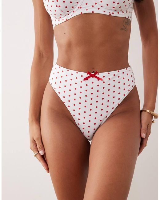 Peek & Beau White High Waist Bikini Bottom