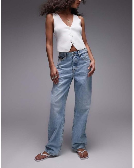 Tommy Hilfiger Blue Layla High Rise Slim Straight Leg Jeans