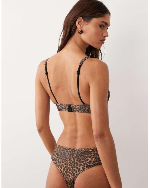 ASOS Brown Kitty Underwire Bikini Top
