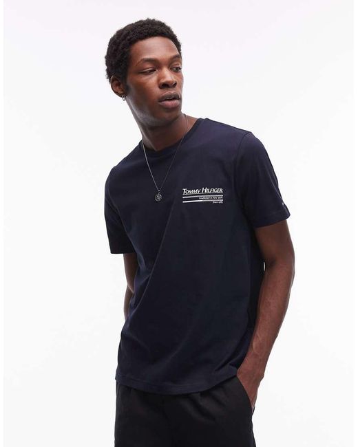 Tommy Hilfiger Blue Outline Sailing T-shirt for men