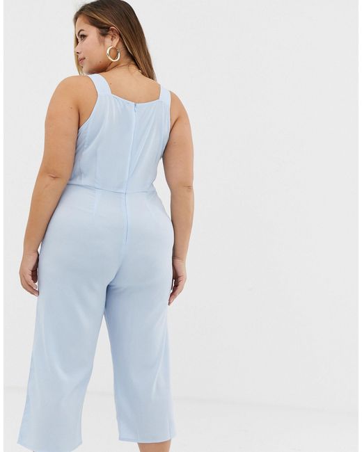 ax paris blue jumpsuit