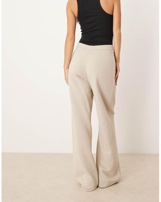 ASOS Natural Co-ord Tailored jogger With Button Detail