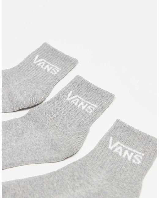 Vans White 3-pack Classic Crew Socks