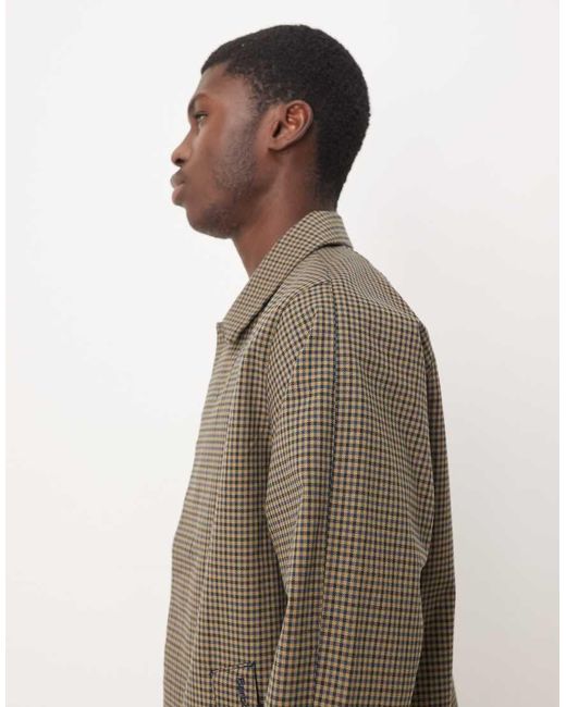 Barbour Brown Lorden Check Short Showerproof Jacket for men