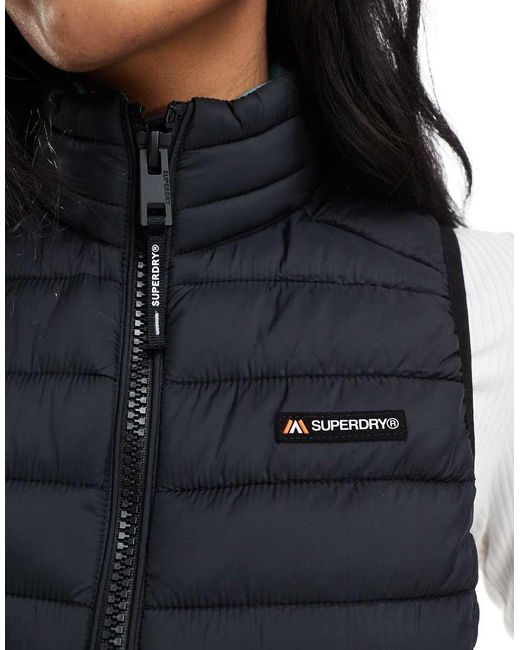 Superdry White Fuji Lite Padded Gilet
