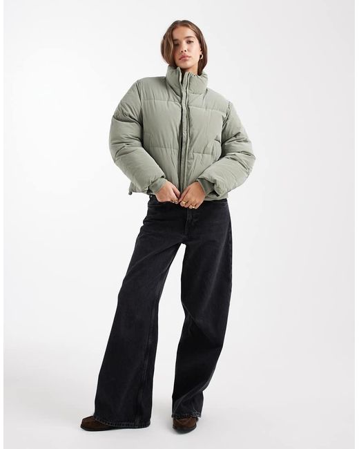 Mango Gray Teen Puffer Jacket