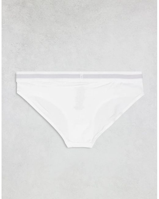 French Connection White 5 Pack Cotton Ladies Briefs