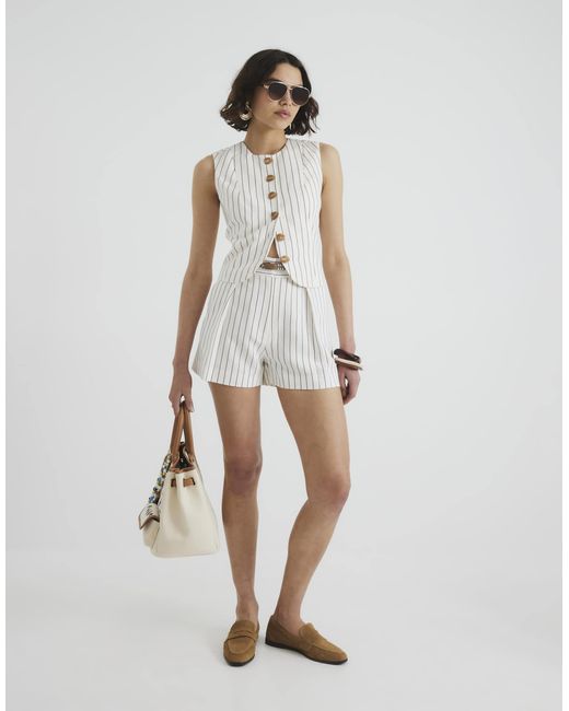 River Island White – elegante shorts