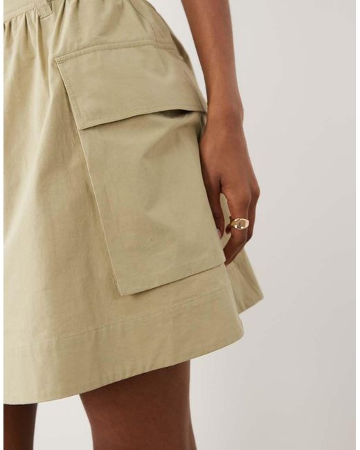ARKET Natural Utility Mini Skirt