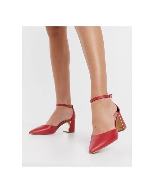 Zapatos rojos con tacón ALDO de color Rojo | Lyst