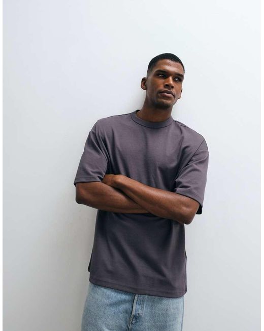 ASOS Gray Breathemaxtm Heavyweight Oversized T-shirt for men