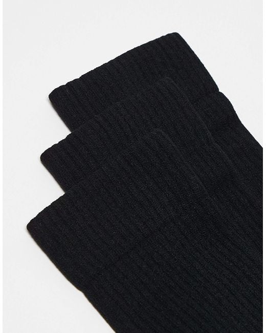 4505 Black Running Socks With Elasticated Arch Support And Anti Bacterial Finish