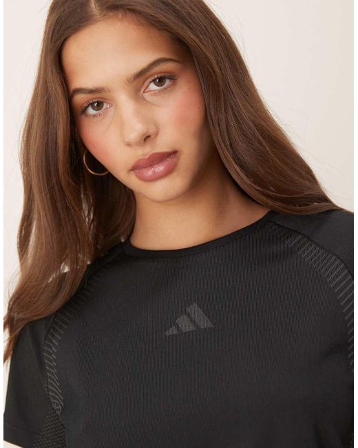 Adidas Originals Black Adidas Training Seamless T-Shirt