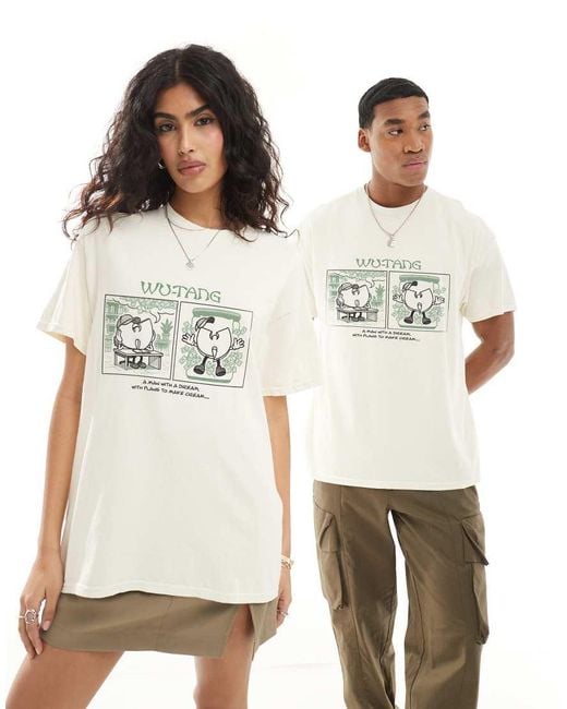 PRNT White X Wu-Tang Clan Dream To Make Cream Relaxed Fit T-Shirt