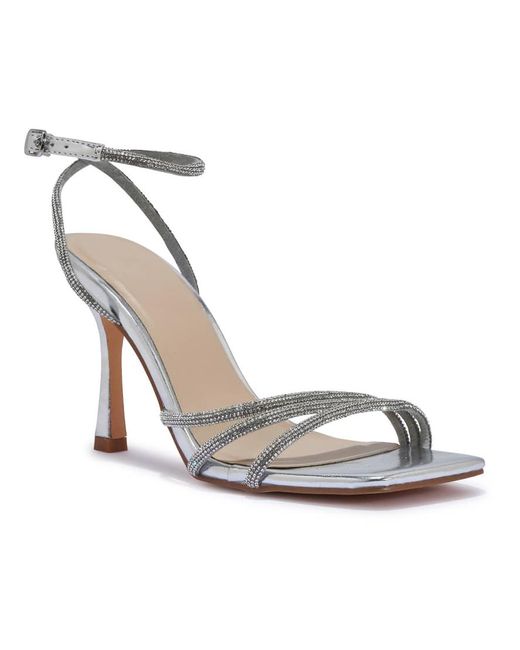 SEQWL Pink Open Toe Heeled Sandals With Buckle Strap