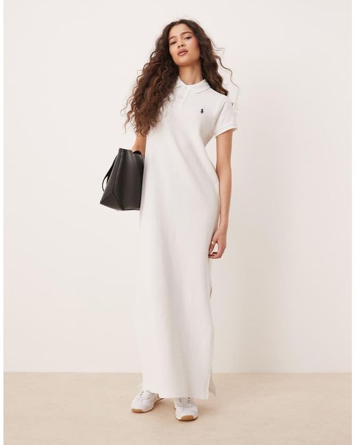 Polo Ralph Lauren Natural Maxi Polo T-shirt Dress